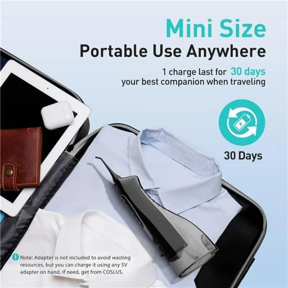 Water Dental Flosser Cordless Oral Irrigator Rechargeable Teeth Cleaner 300ML
